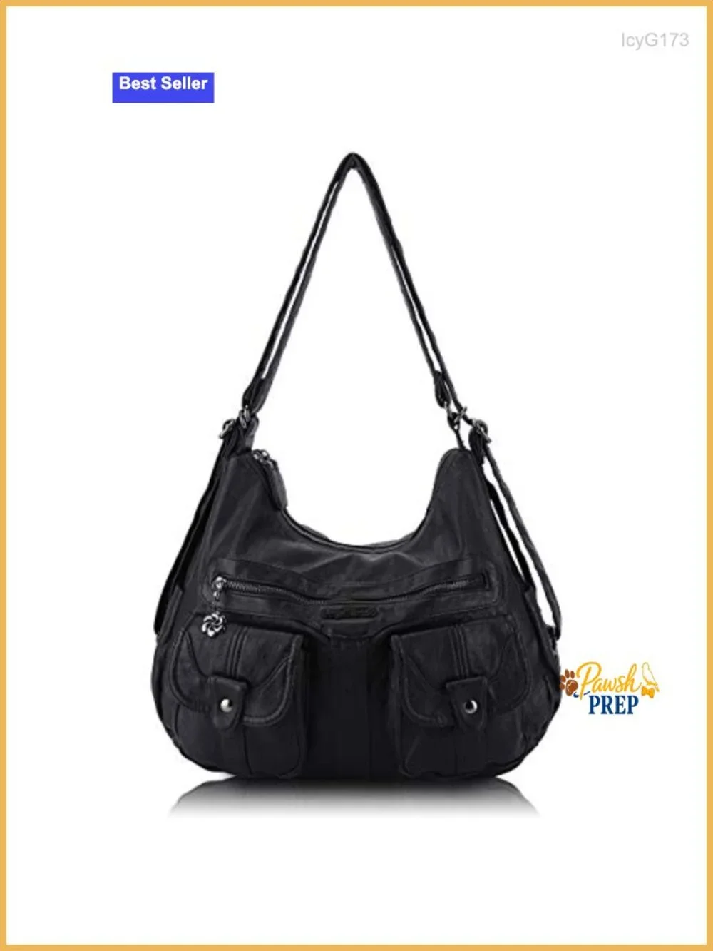 Women's Soft Faux Leather Hobo Handbag Purse Crossbody Backpack Zipper Bag